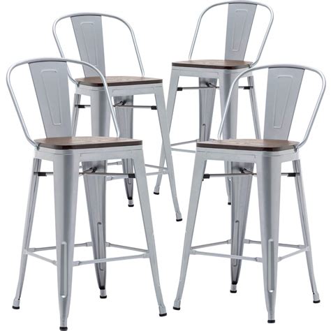 bar stool chairs metal brackets|counter height metal bar chair.